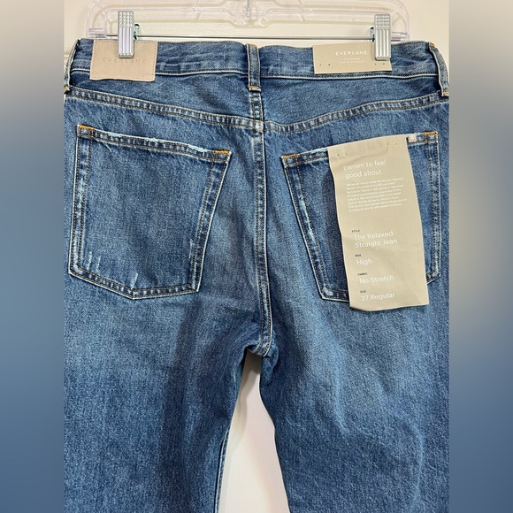 Everlane Jean The Relaxed Straight Fit Organic Cotton Medium Wash Women’s 27 - Picture 4 of 9